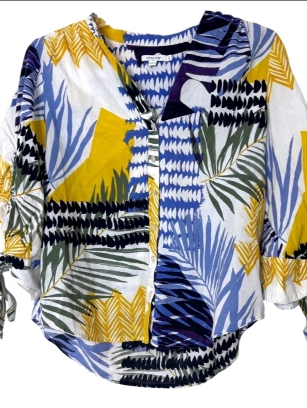 Chico's print blouse size 2
